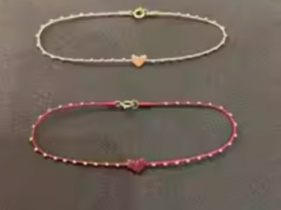 18k金mini微缩爱心限量版手链升级版密集珠珠